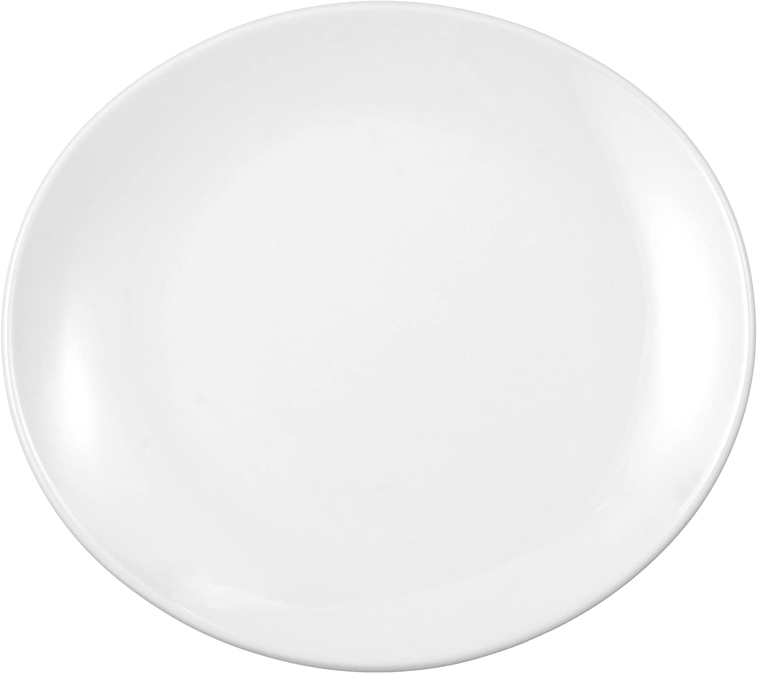 Plate 25.2 cm Modern Life White Plain Collar by Seltmann Weiden