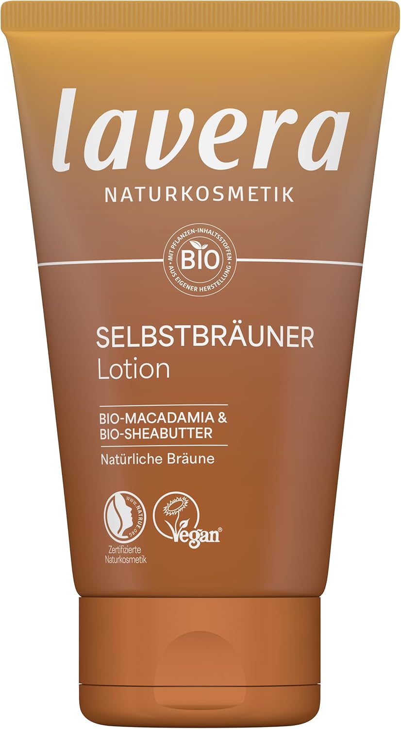 lavera self-tanning lotion - for the body - natural & even tan - moisturizing - vegan - natural cosmetics - 125 ml
