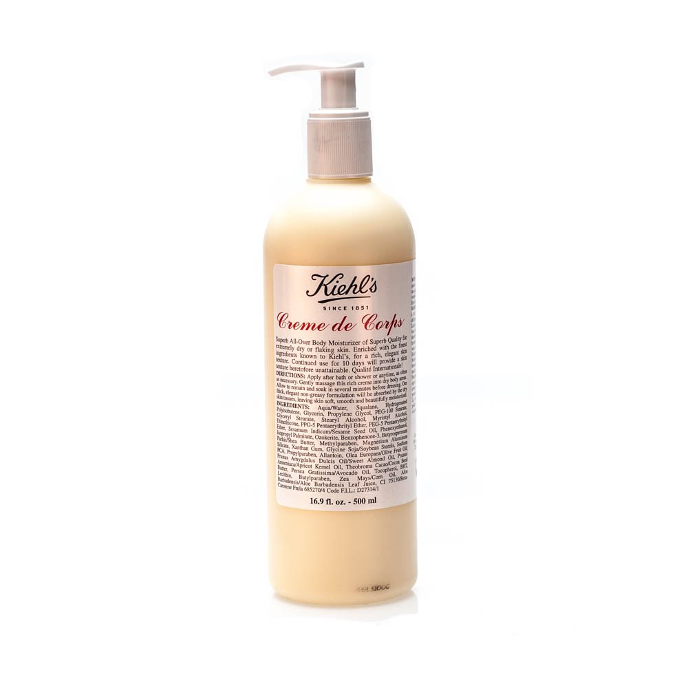 KIEHL\'S Rich Non-Greasy Body Cream for Dry Skin, Moisturizing Body Care with Natural Ingredients, Creme de Corps, 500 ml