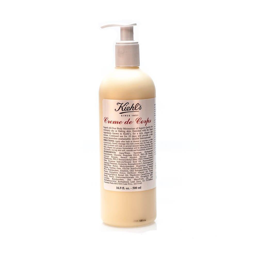 KIEHL\'S Rich Non-Greasy Body Cream for Dry Skin, Moisturizing Body Care with Natural Ingredients, Creme de Corps, 500 ml