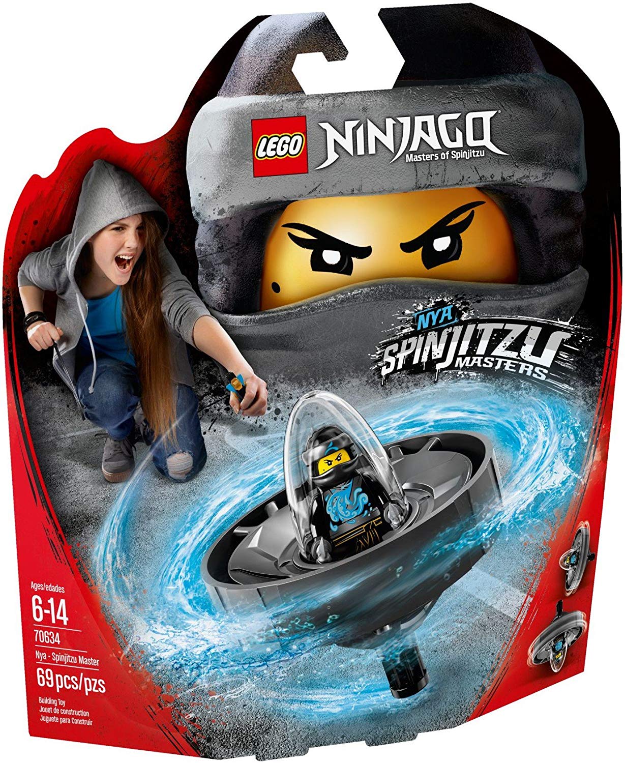 Lego Ninjago Spinjitzu Master Cole Entertainment Toy, Colourful
