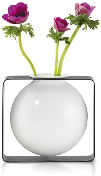 Philippi - Float vase, high - shaking vase in metal frame - for tunnels, roses, effective decorative vase