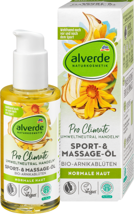 Alverde Sport & Massage oil organic arnic trille, 100 ml