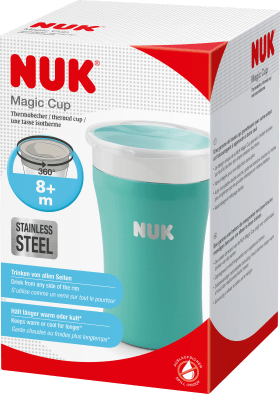 NUK Becher Magic Cup Edelstahl, türkis, 230 ml, 1 St