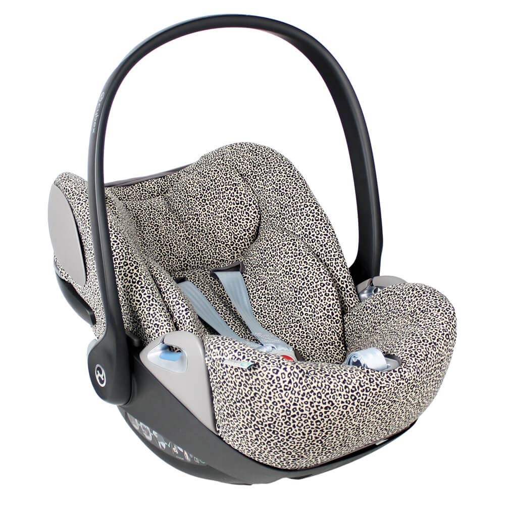 Ukje Cover compatible with Cybex baby seat, many colours and patterns, thick, breathable cotton fabric, compatible with Cybex Cloud z i-Size, Cybex Cloud z, Cybex Cloud z i-Size baby seat