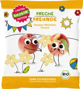 Children's snack crunchy flowers peach, from 1 year, 15 g