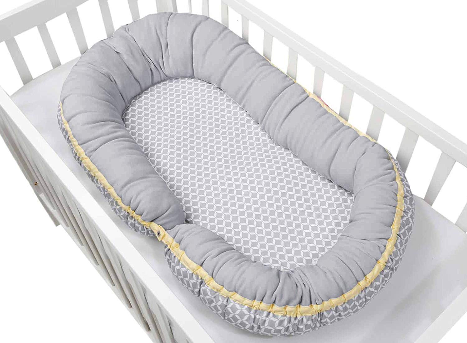 Motherhood 2-in-1 Baby Nest + Junior Sleepy-C, Multifunctional Baby Bed, Grey