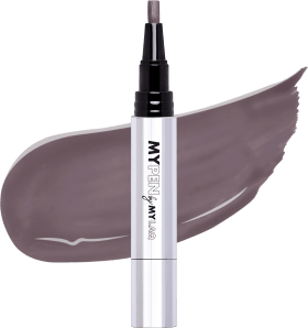 MYLAQ UV Nail Polish My Pen 3in1 - My easy dark gray, 3.7 ml