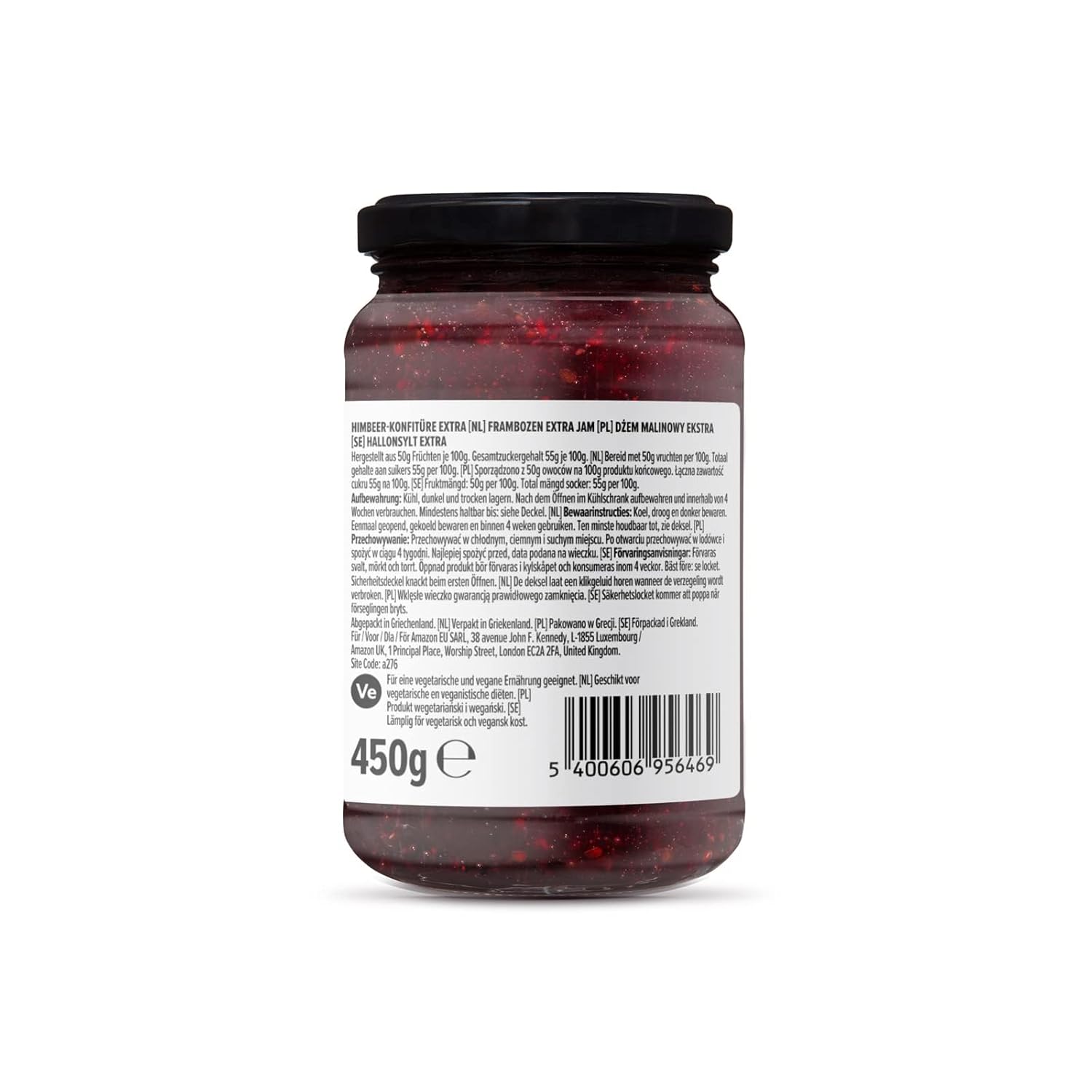 Raspberry Jam Extra 450g (Pack of 2)