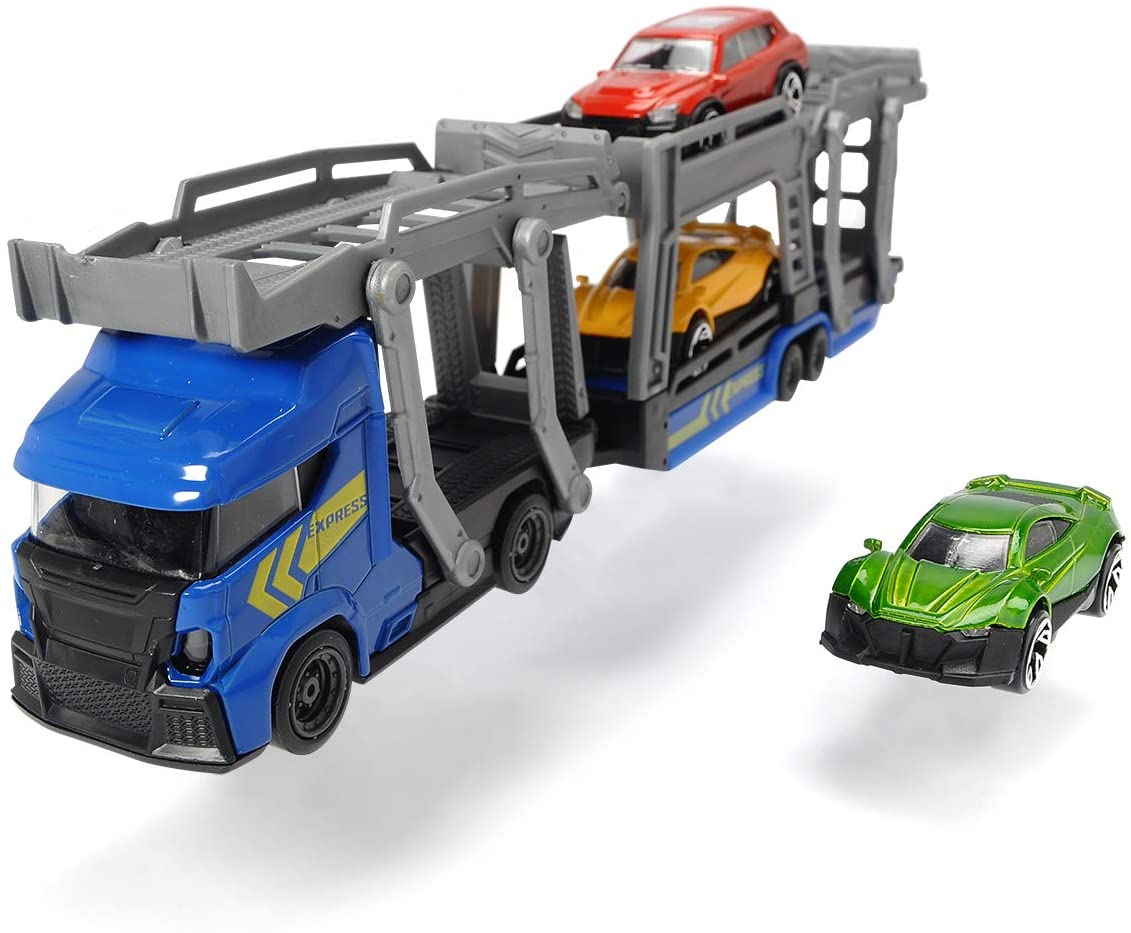 Dickie Toys car Carrier for 3 Cars 3 Toy Cars 2 Different Styles 28 cm