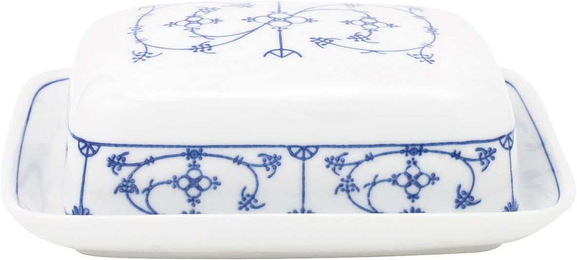 KAHLA 202602 M75019H – Action Rectangular Butter Dish traditional Indian Blue (H. Nr.)