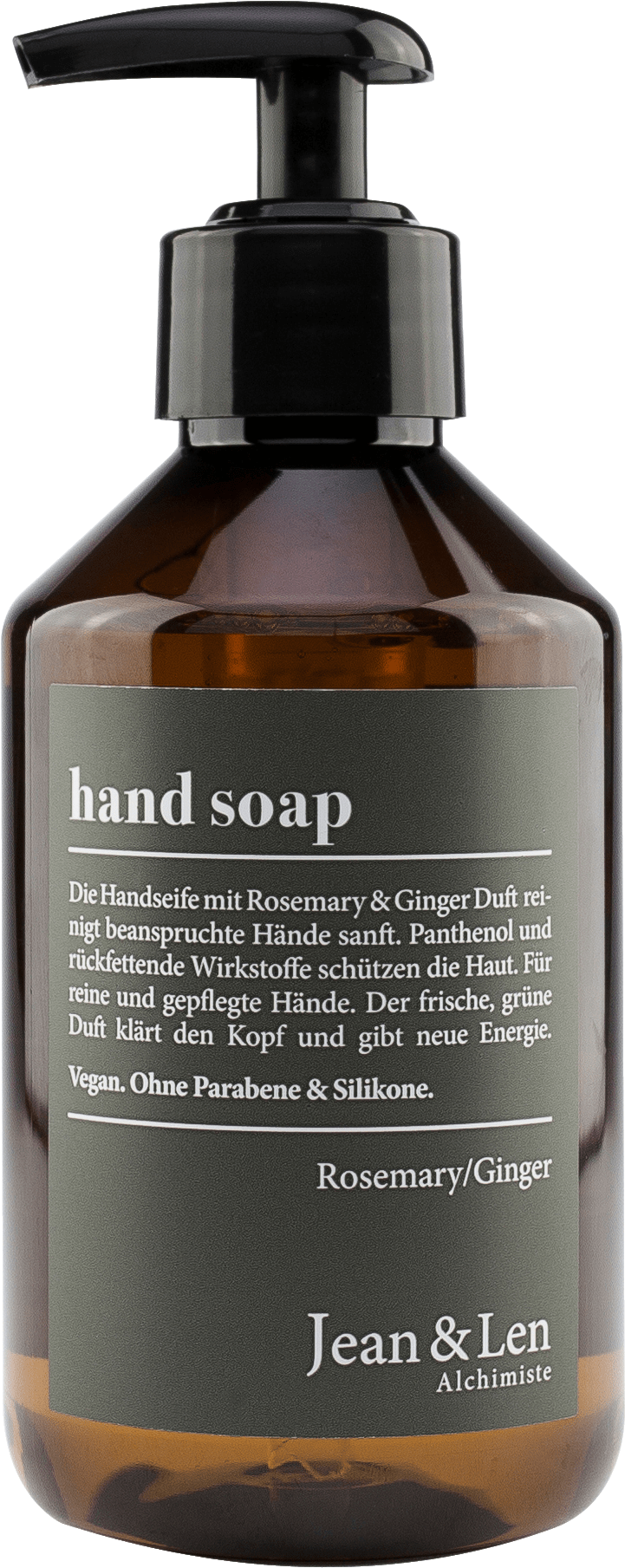 Liquid Rosemary+Ginger Soap, 250 Ml
