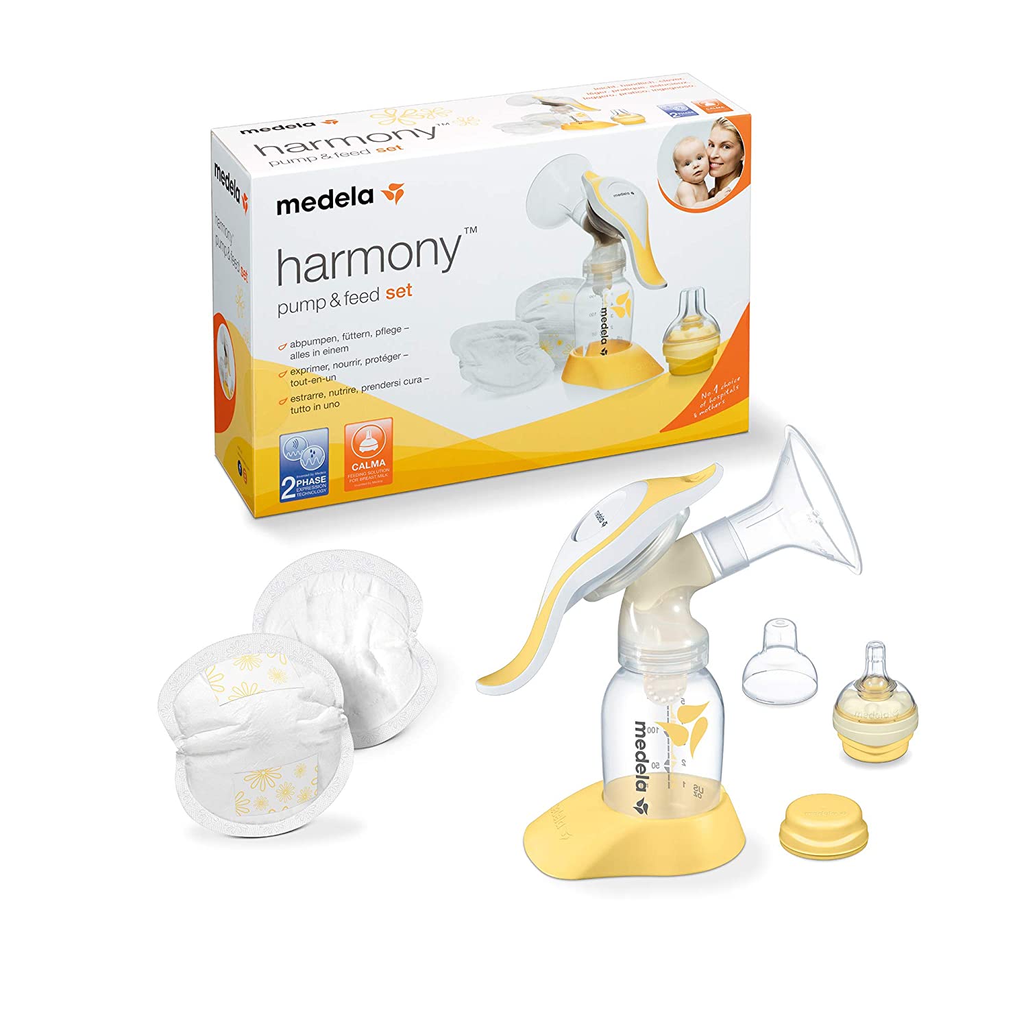 Medela Harmony Manual Breast Pump, Particularly Light, Gentle and Efficient