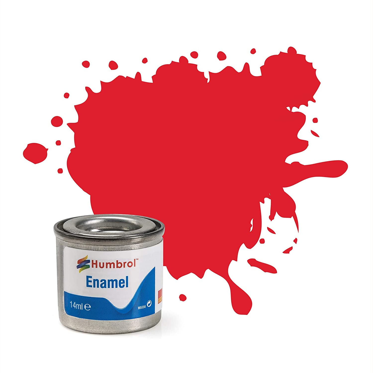 Humbrol 14ml No. 1 Tinlet Enamel Paint 19 (Bright Red Gloss)