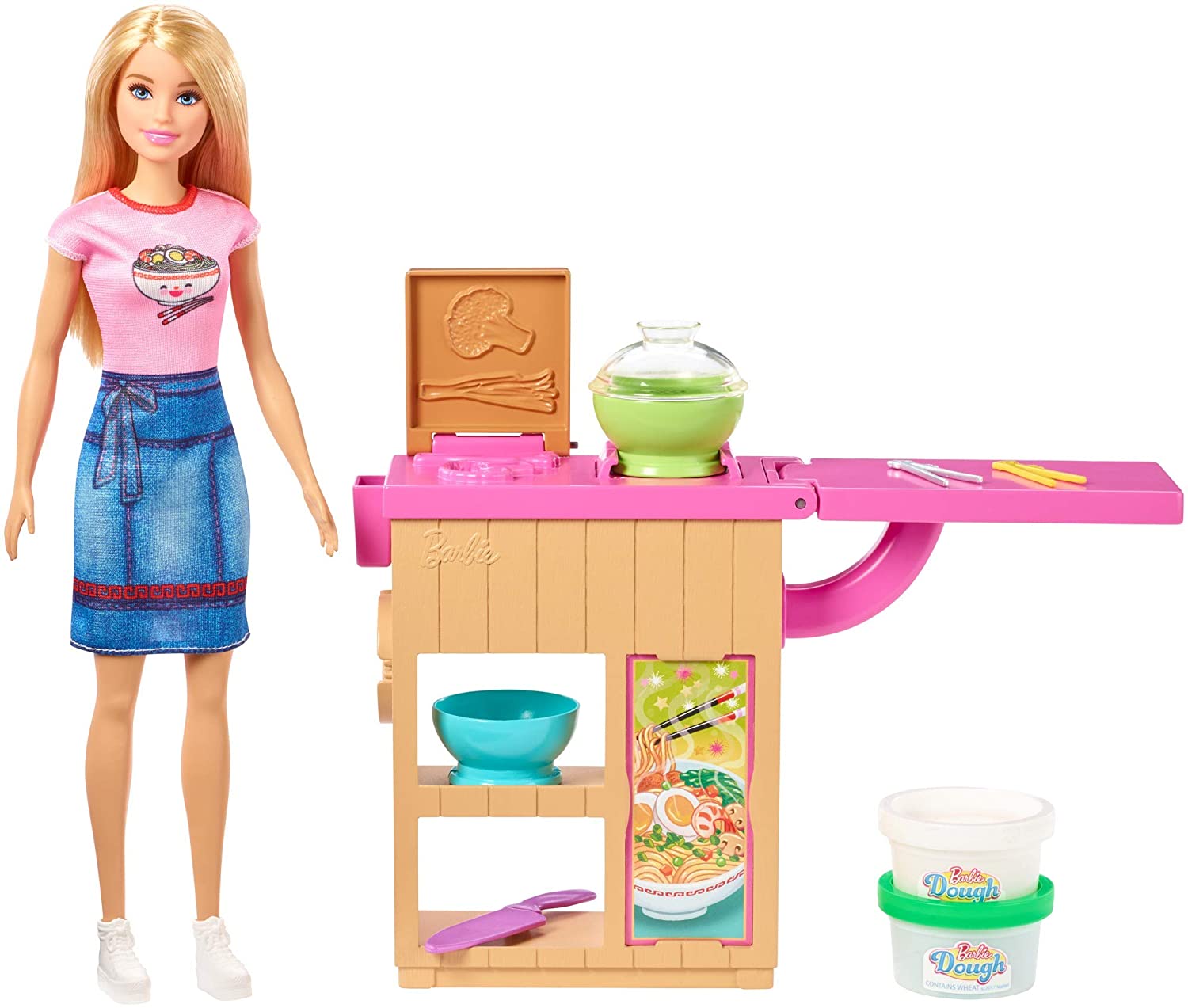 Barbie Ghk43 Pasta Playset With Doll (Blonde) And Work Area With Accessorie