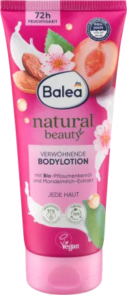 Natural beauty body lotion plum almond milk, 200 ml