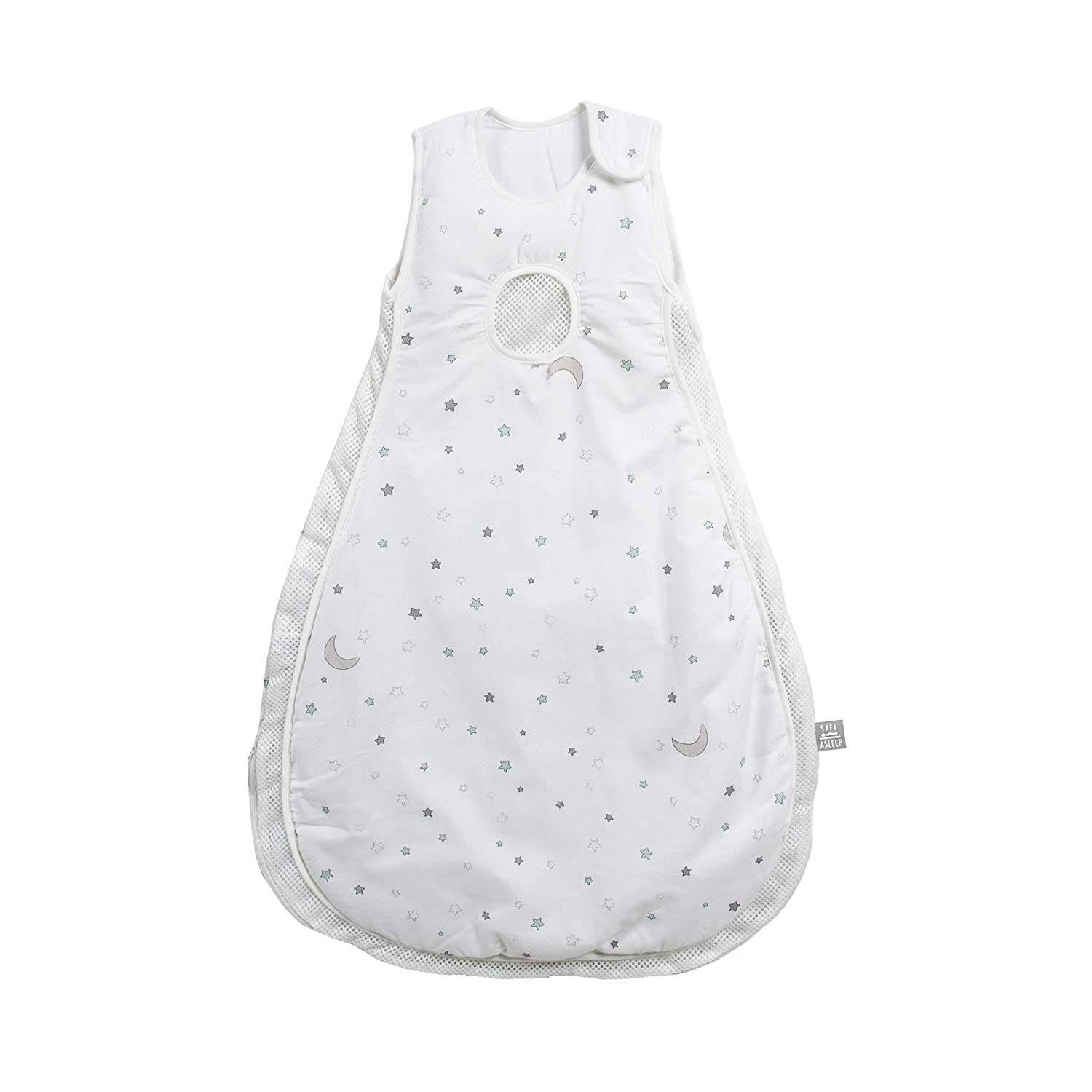 Roba safe asleep Easy Air Baby Sleeping Bag \"Star Magic\" Size 86/92 cm 100% Cotton Woven Printed Soft Filling 100% Polyester Mesh Inserts Air Balance System