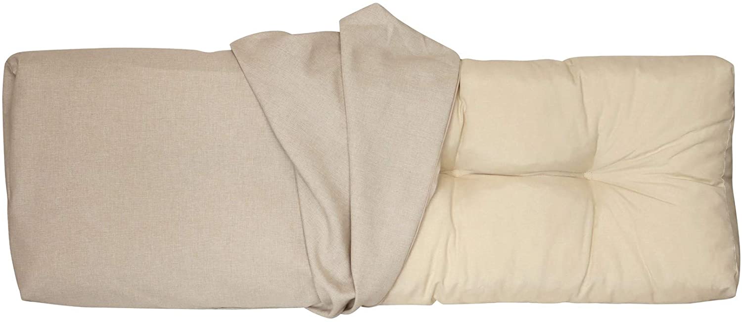 Lileno Home Pallet Cushion Cover, Cream