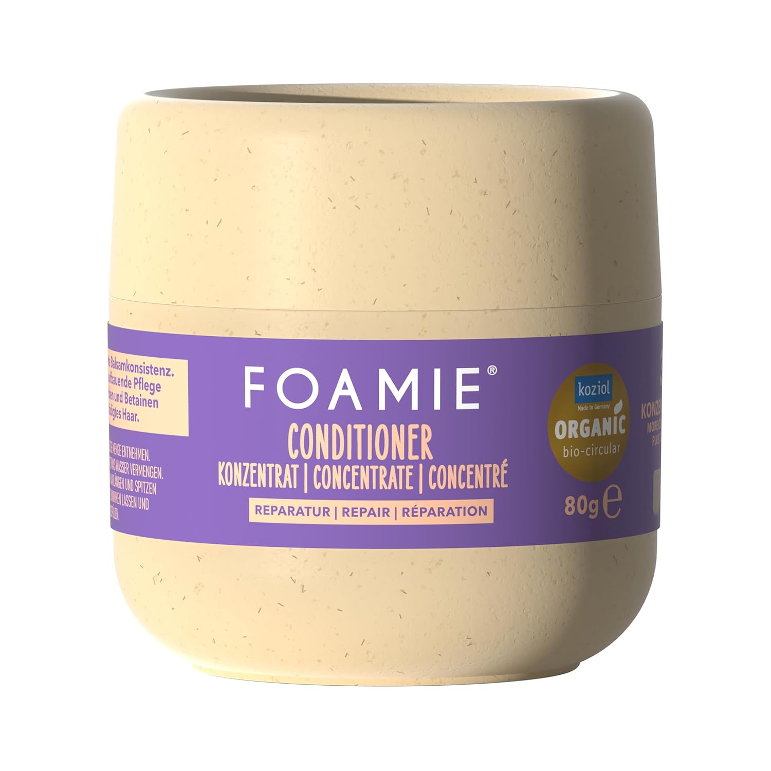 Foamie Conditioner Concentrate Repair, 3x Concentrated Care, Restorative, Sustainable Packaging, Silicone-Free, Vegan, with Niacinamide & Betaine, 150 ml