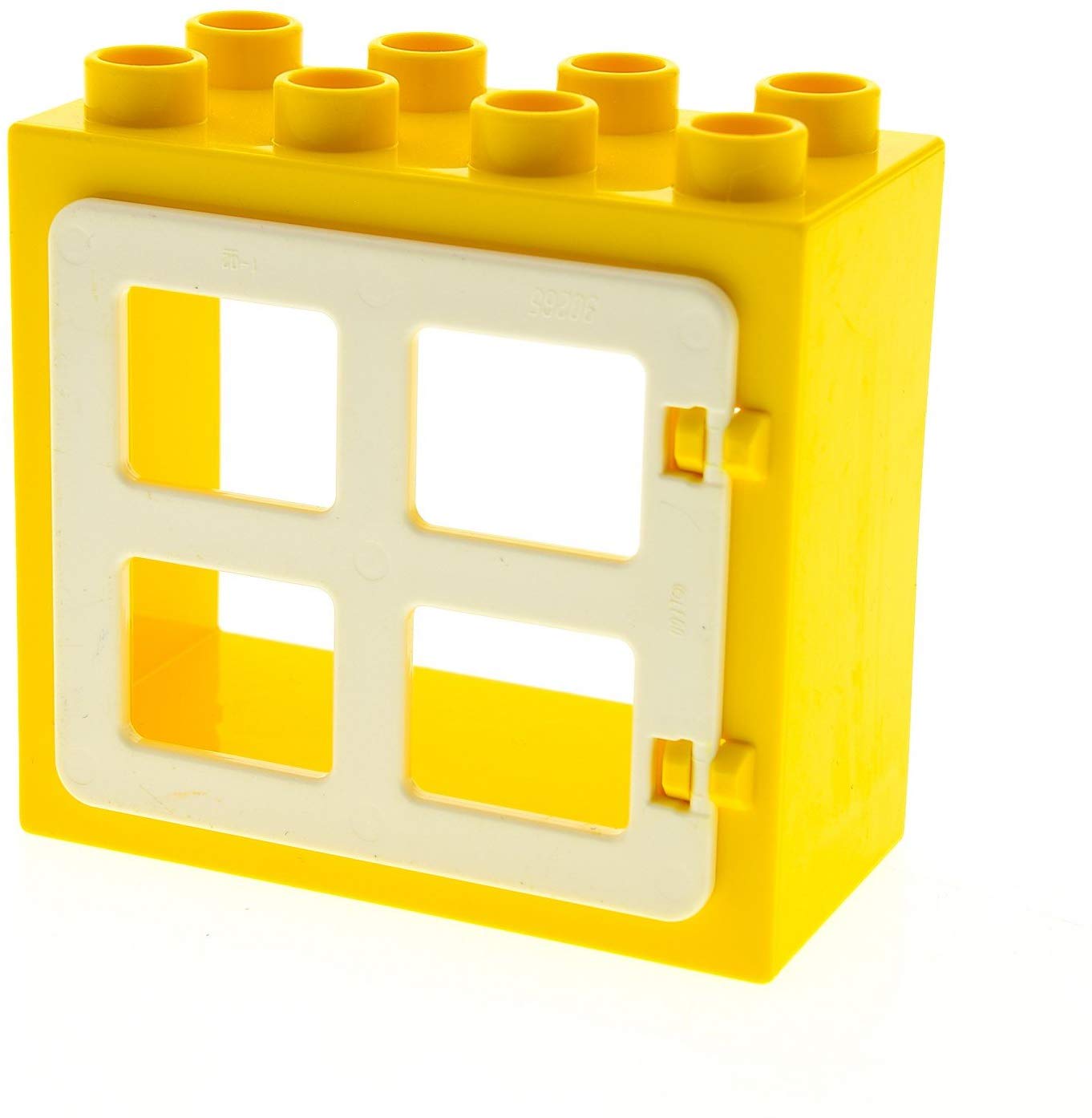 1 X Lego® Duplo® Home Window Door Frame Yellow Flat No Clip Holder 2X4X3 Fl