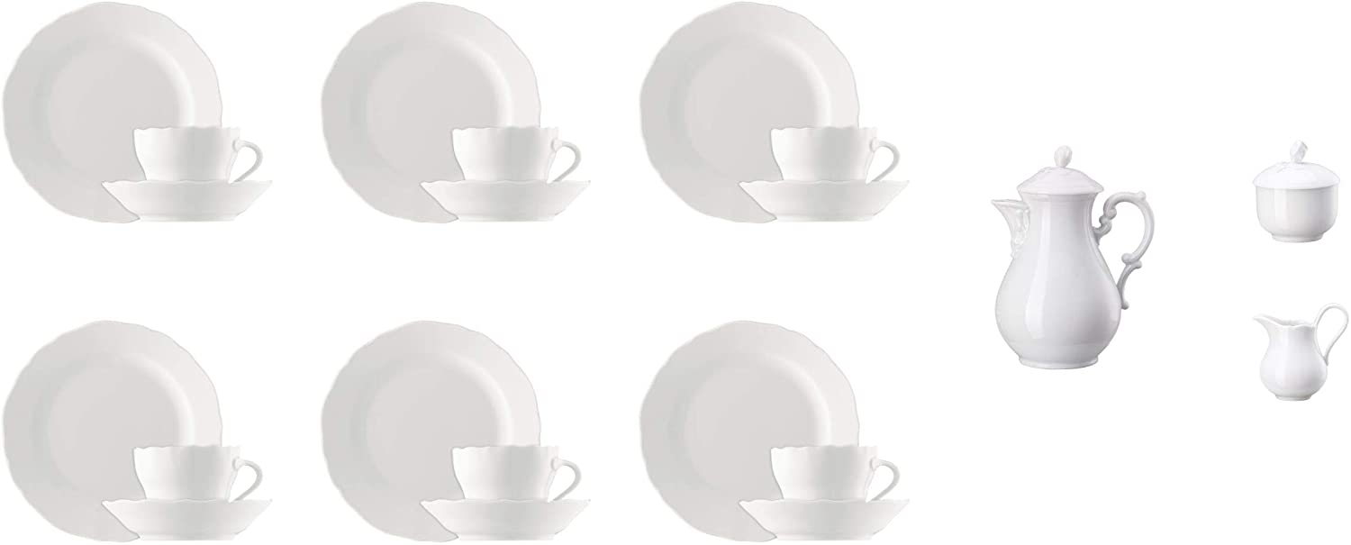 Maria Theresia Coffee Set 21 Pieces, White
