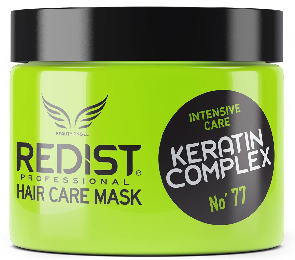 Redist Keratin Hair Care Mask, 500 ml, Hair Mask with Keratin, Intensive Repairing Hair Treatment, Moisturises without Weight, Brittle, Dry, Damaged Hair, Intensive Care