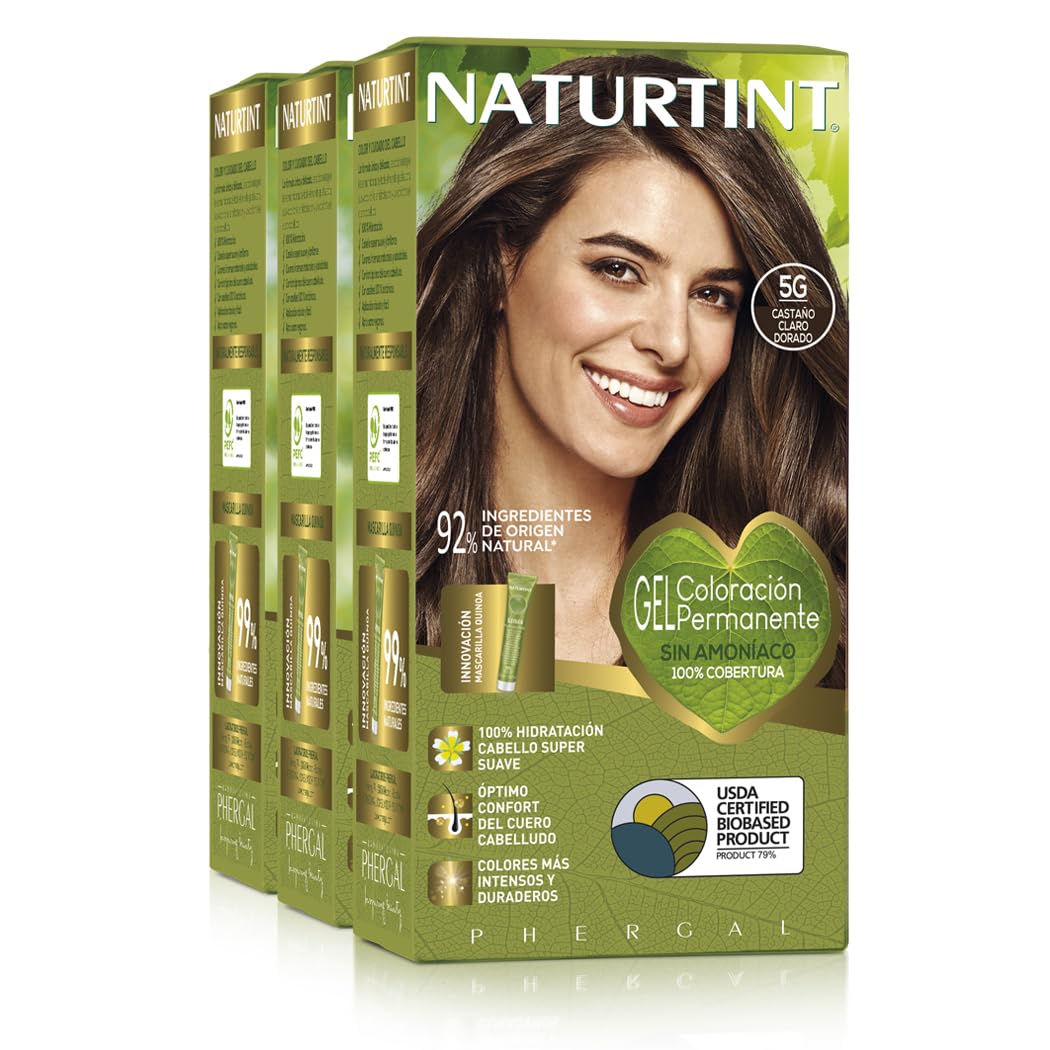 Naturtint Hair color without ammonia, with a high percentage of natural ingredients, 170 ml (x3)