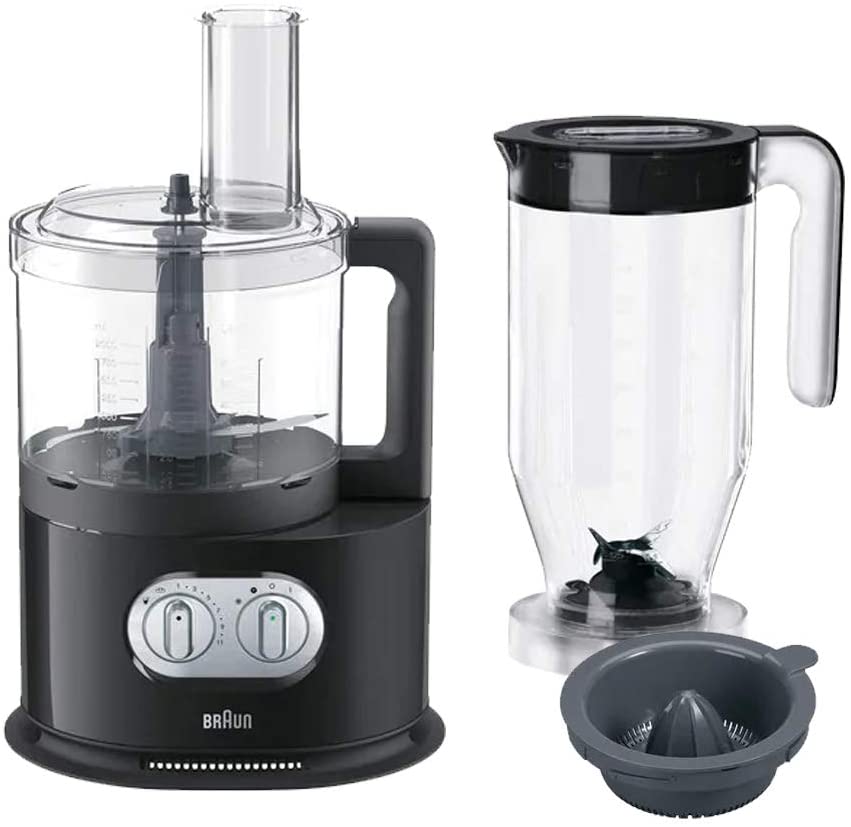 DeLonghi Braun FP 5150 Identity Collection Compact Food Processor Black