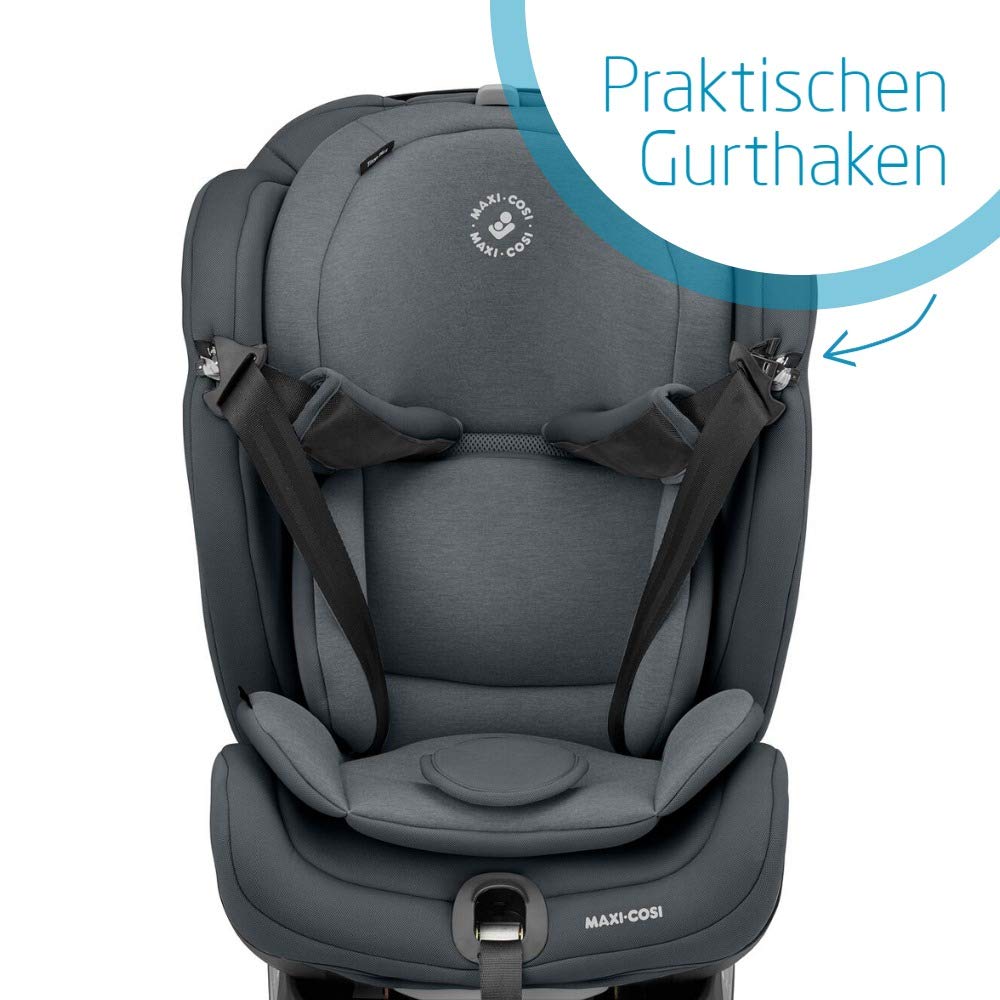 Maxi-Cosi Titan Plus, Growing Child Seat with ISOFIX, ClimaFlow Function and Reclining Position, Group 1/2/3 Car Seat (9-36 kg) Suitable for Approx. 9 Months to 12 Years, Assorted Colours
