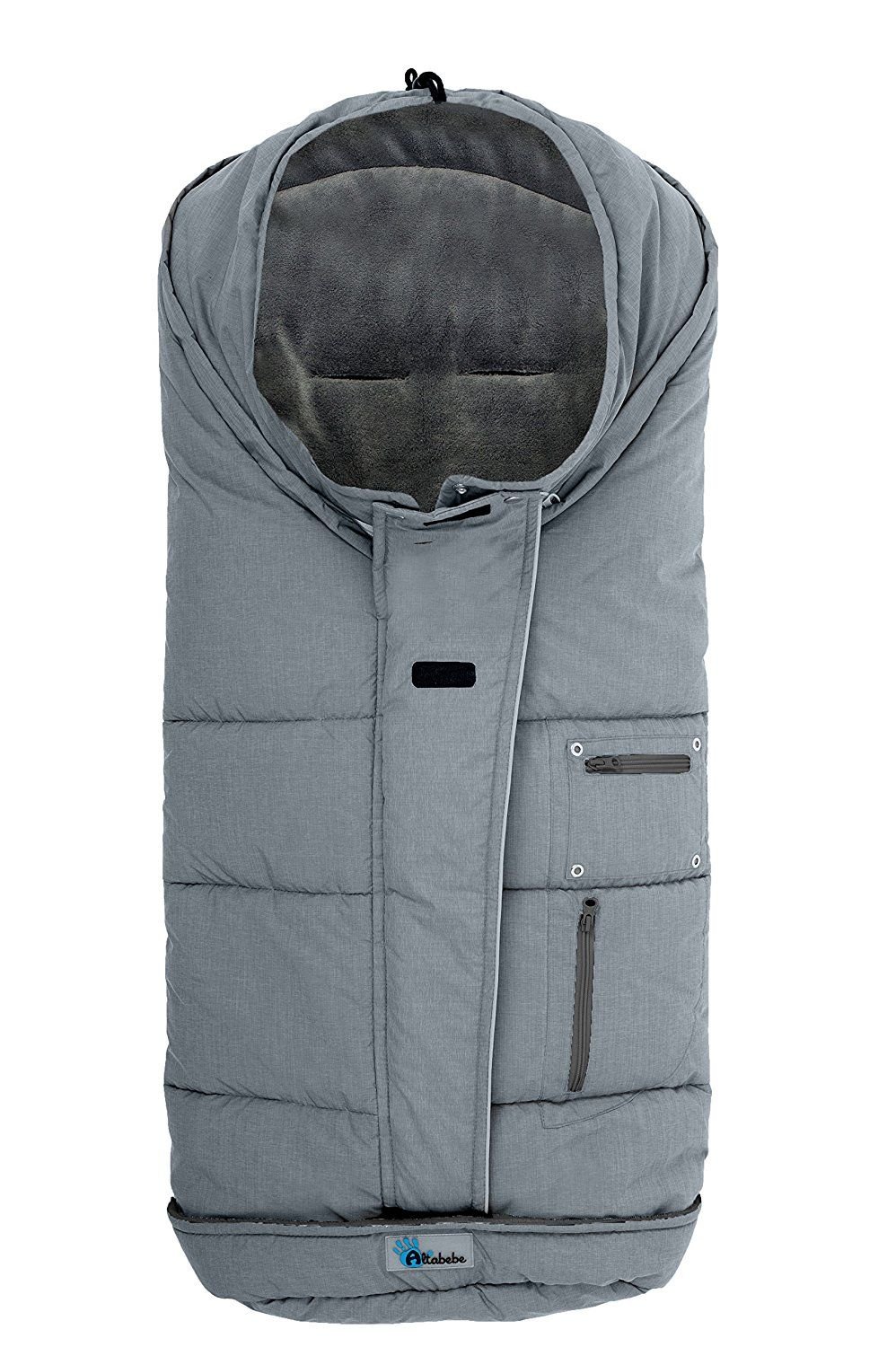 Altabebe AL2274P-47 Winter Footmuff for Pushchairs and Buggies Alpine Collection Grey