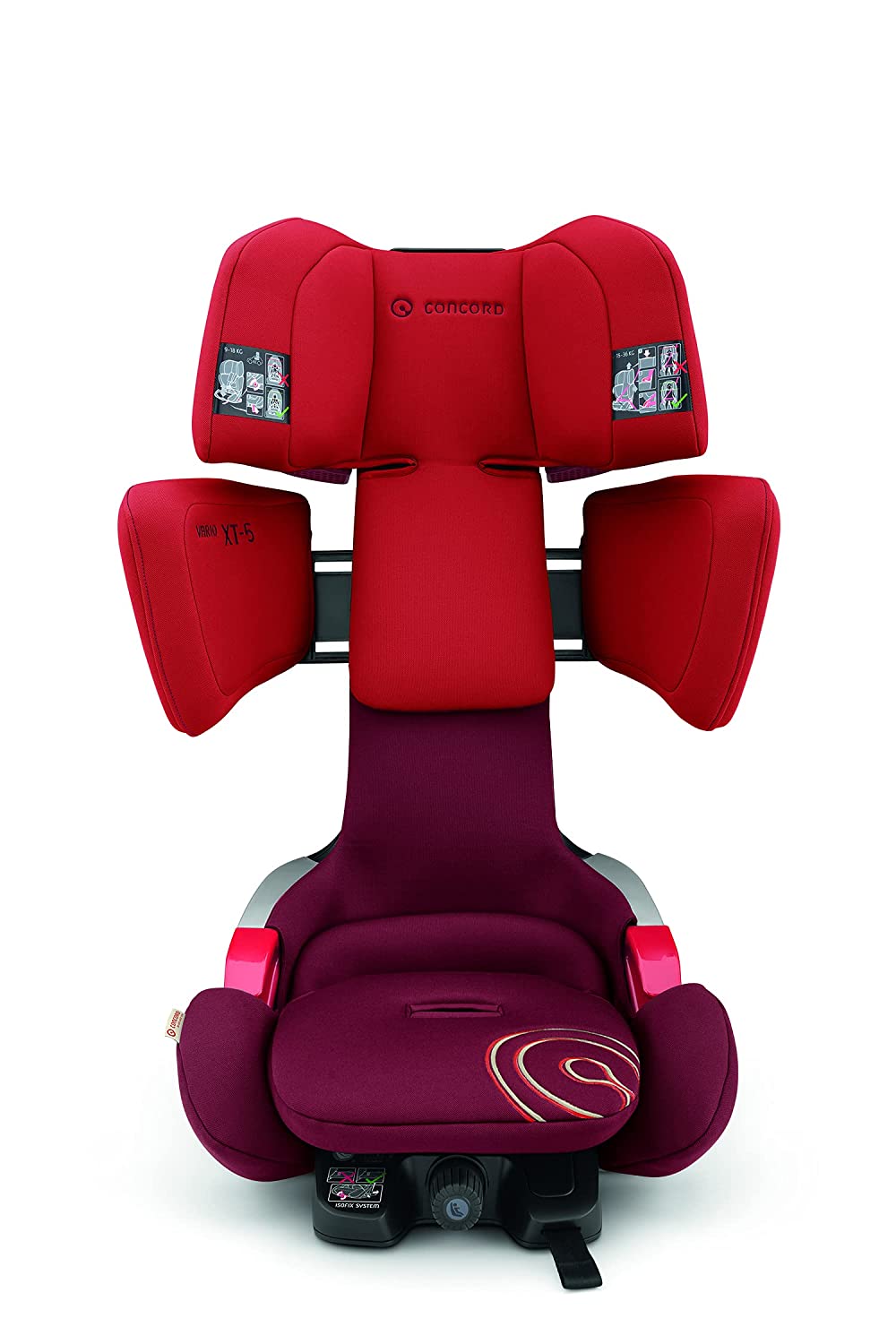 Concord VARI0988 Vario XT-5 Child Seat Group 1 2 3, from 9 to 36 kg, Isofix and Top Tether, Red