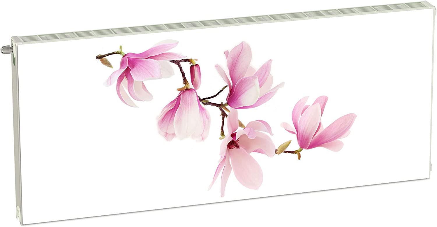 Magnetic Radiator Cover, Rose, Flowers, 140 x 60 cm, Heating Cover, Magnetic Cover Mat, Fridge Made of Flexible Magnet, Digital Print
