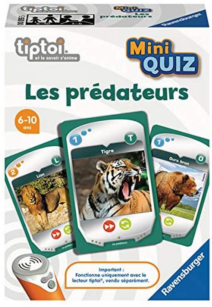 Ravensburger Tiptoi-Mini Quiz - Les Predators Premier Age, 4005556000555