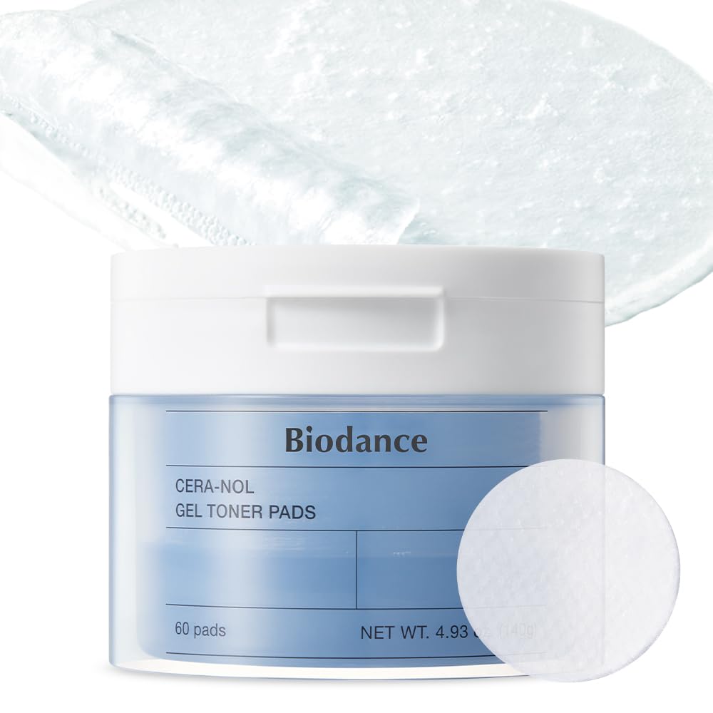 Biodance Cera-nol Gel Toner Pads - Soothing Moisturiser with Hyaluronic Acid & Ceramides for Sensitive Skin