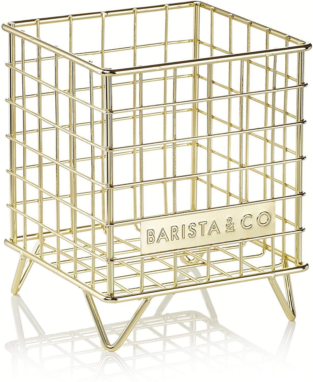 Barista & Co Pod Cage Coffee Capsule Holder, Electric Copper-Parent Electri