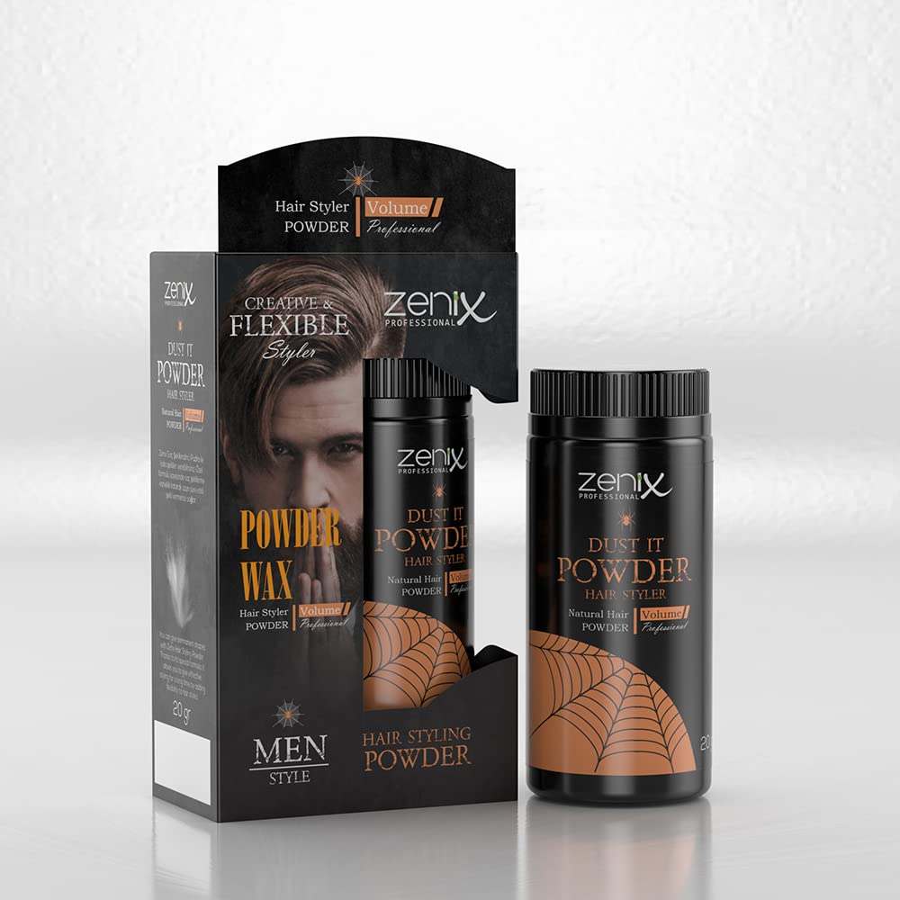 Zenix Hair Styling Texturising Powder Natural 20 g | Hair Styling Powder | Powder Wax - Creative and Flexible Styling | Volume Powder Wax with Matte Effect | Makes Hair Look Fuller