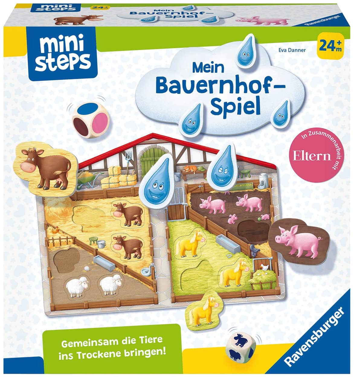 Ravensburger Ministeps 4173 Our Farm Game, Childrens Game To Learn Colours