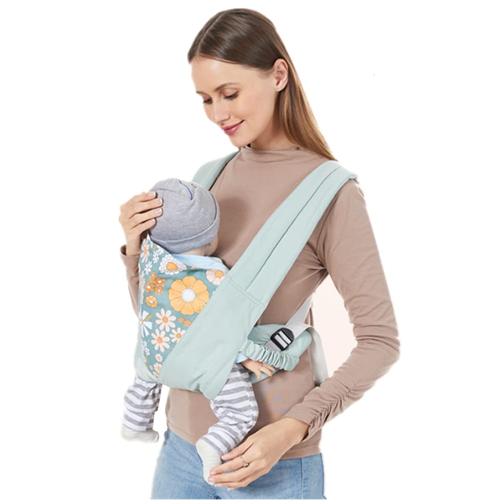 IBLUELOVER Baby Sling Cotton Baby Carrier Newborn Baby Belly Carrier Toddler Back Carrier Ergonomic Carry Bag Soft Carrier Hand-Free Toddler Carrier Breathable Baby Carrier 0-37 Months