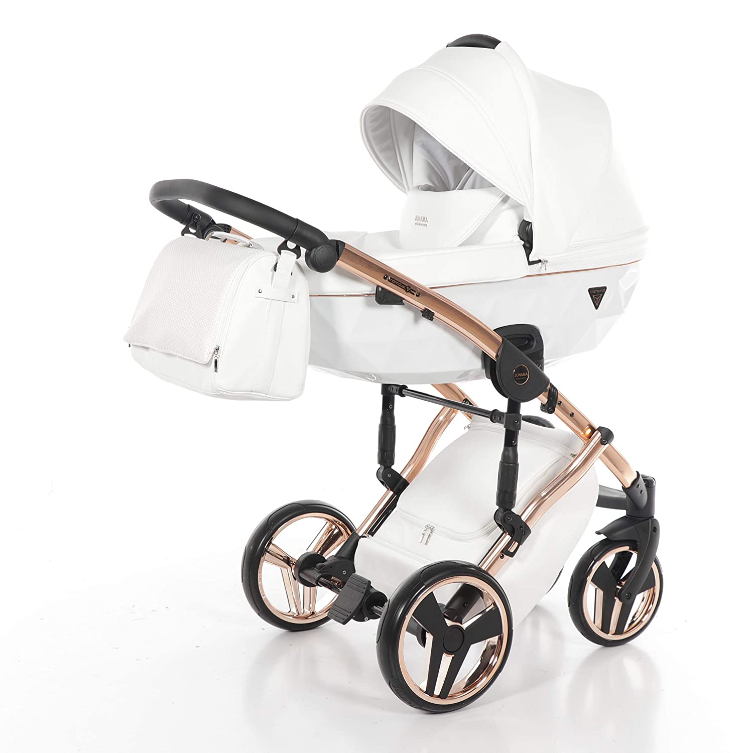 Children\'s Pram Set JUNAMA DIAMOND INDIVIDUAL Baby Pram Buggy Baby Seat + Accessories.
