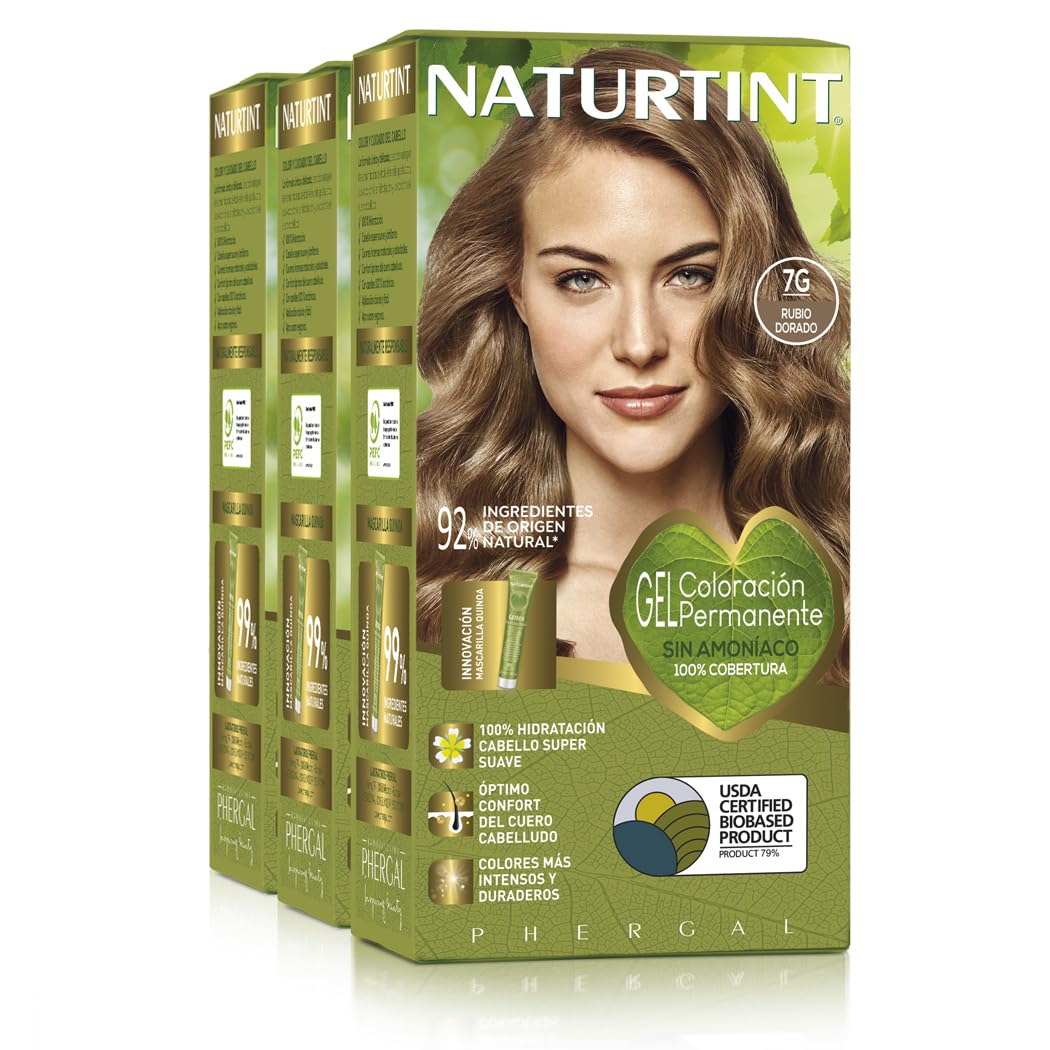 Naturtint Hair color without ammonia, with a high percentage of natural ingredients, 170 ml (x3)