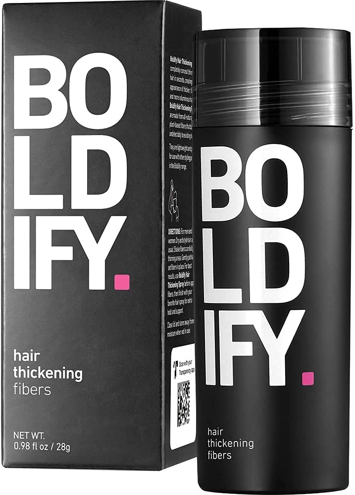 BOLDIFY Scatter Hair for Thinner Hair Medium Blonde Invisible Natural Large Bottle 28g Conceals Hair Loss in 15 Seconds Hair Thickening Hair Powder for Fine Hair Women Men, ‎medium