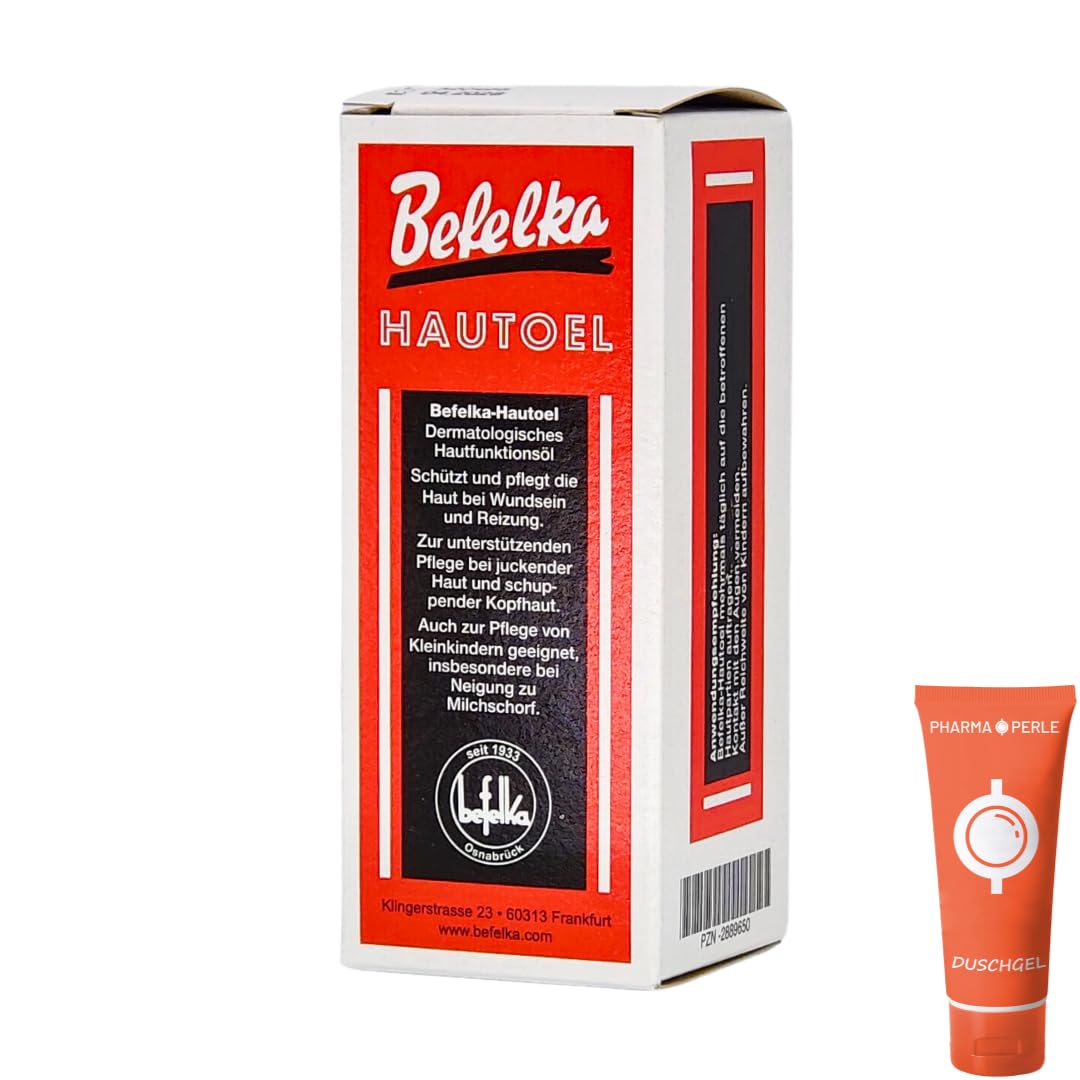 Befelka Skin Oil 1 x 50 ml I Protects and Nourishes the Skin from Wounds and Irritations I Itchy Skin I Flaking Scab I Milk Scab I Eczema I Economy Set Plus Pharma Perle Giveaway