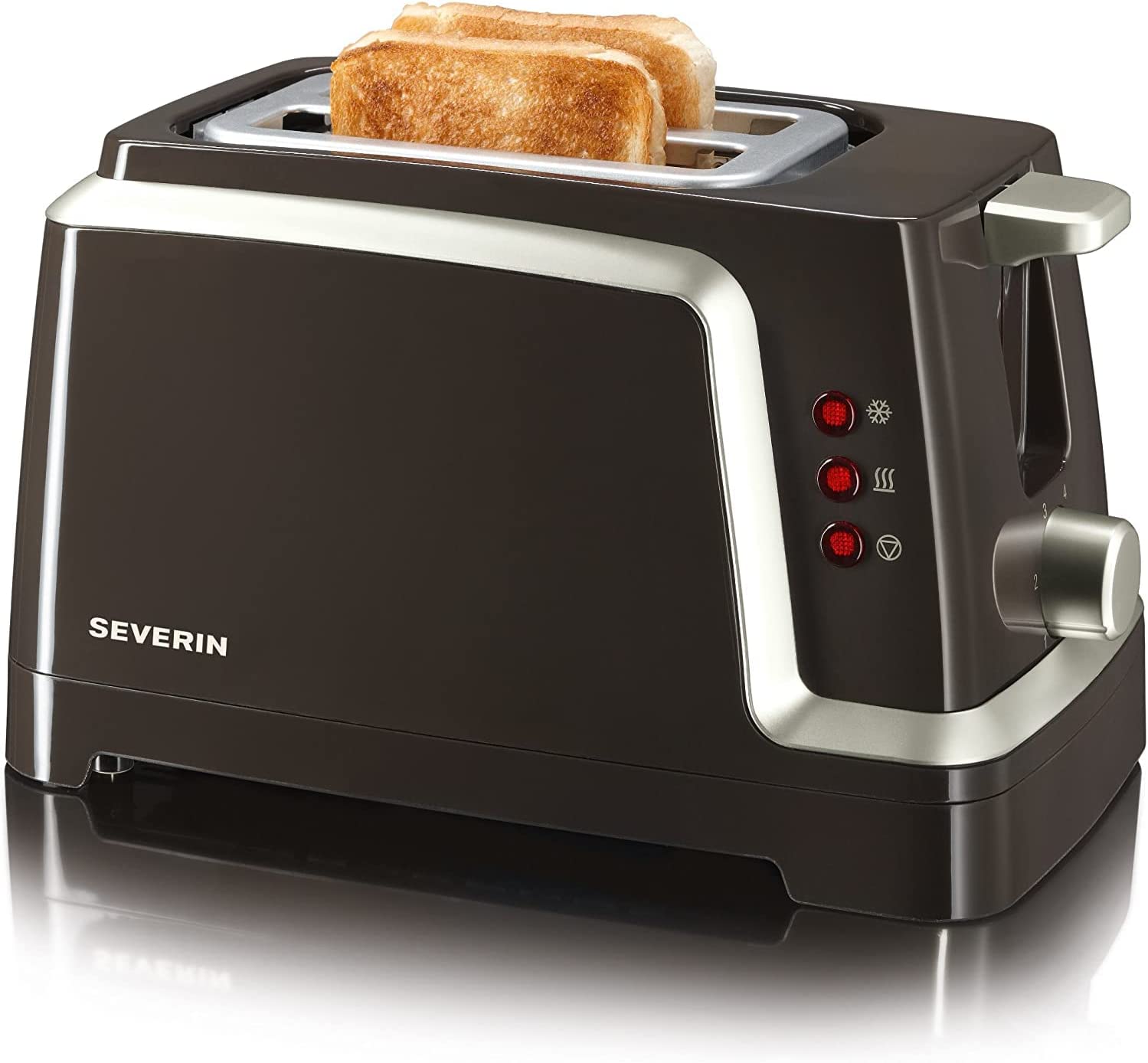 Severin AT 2223 Automatic Toaster, Brown Titanium