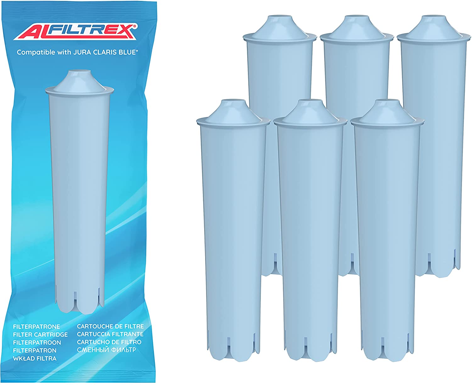 ALFILTREX Water Filter Cartridges Compatible with Claris Blue Filter Cartridge for Co
