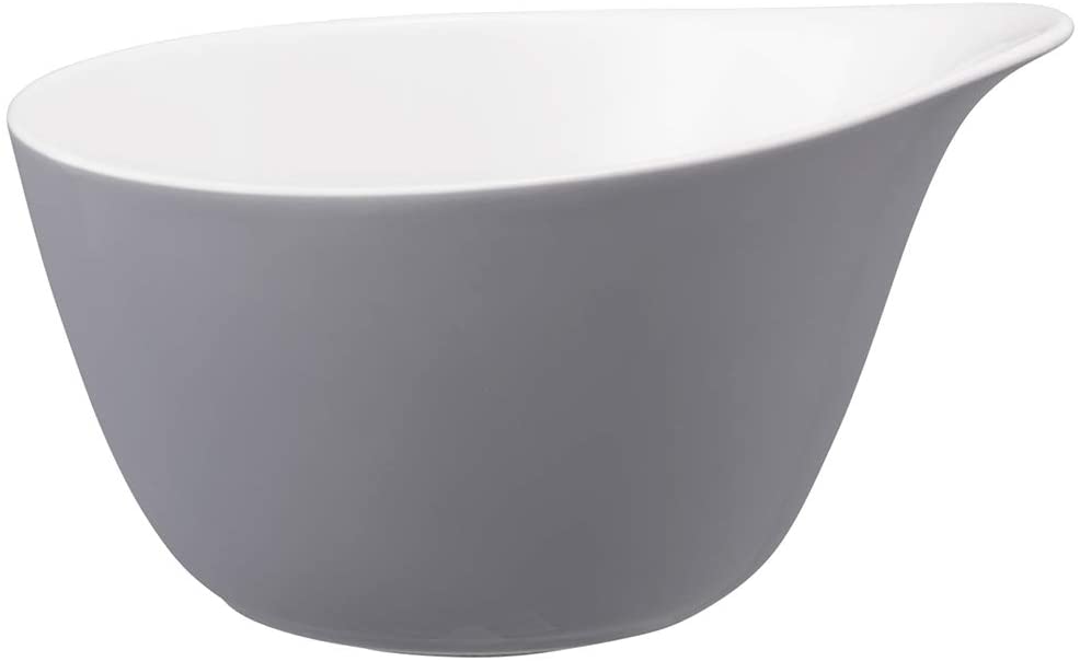 Seltmann Weiden \'Seltmann Porcelain \"L Fashion Elegant Grey Cereal Bowl with Handle, 0.6 l