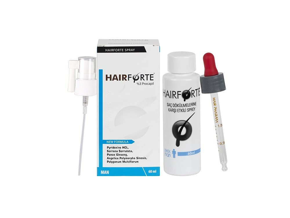 Defnil Pharma Hairforte Spray for Men 3% Procapil Against Hair Loss DHT Blocker