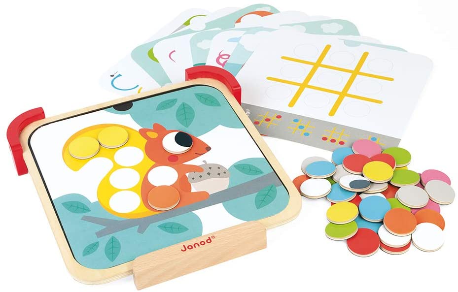 Janod J05321 Magnetic Game Colours And Shapes (Wood)