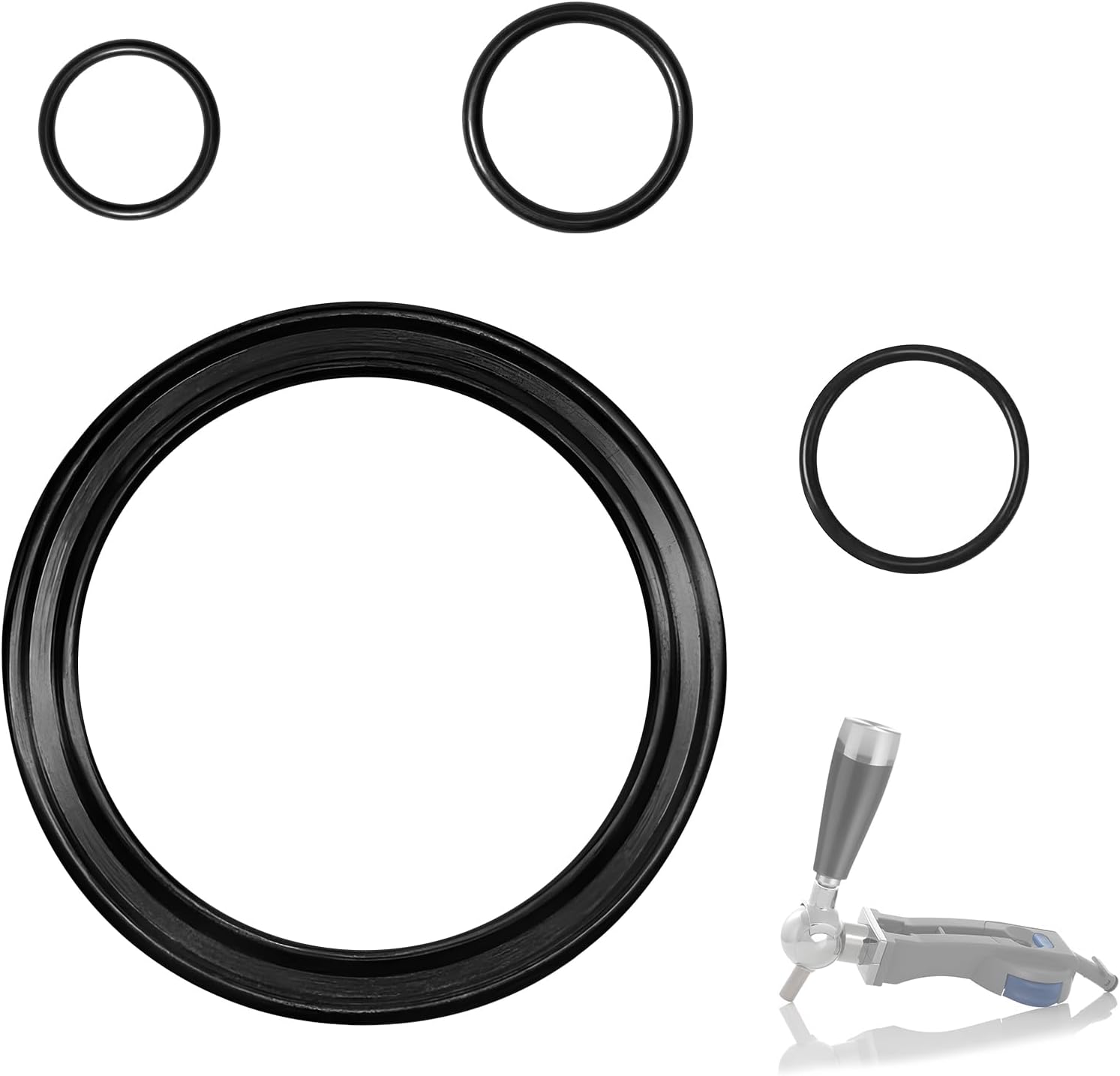 O-Ring Gasket Set for Philips Perfect Draft HD3600 HD3610 HD3620 HD3720 | Easy Installation | 4-Piece Replacement Set | For Beer Casting Appliances | Ideal for home users