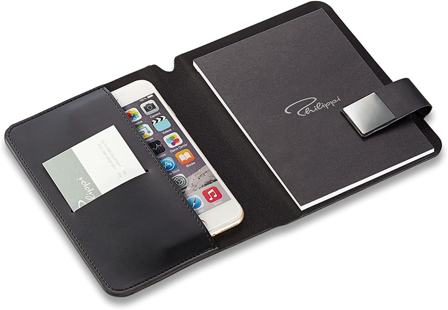 Tom Notebook S Pu, Stainless Steel, Magnetic, A6 [A]