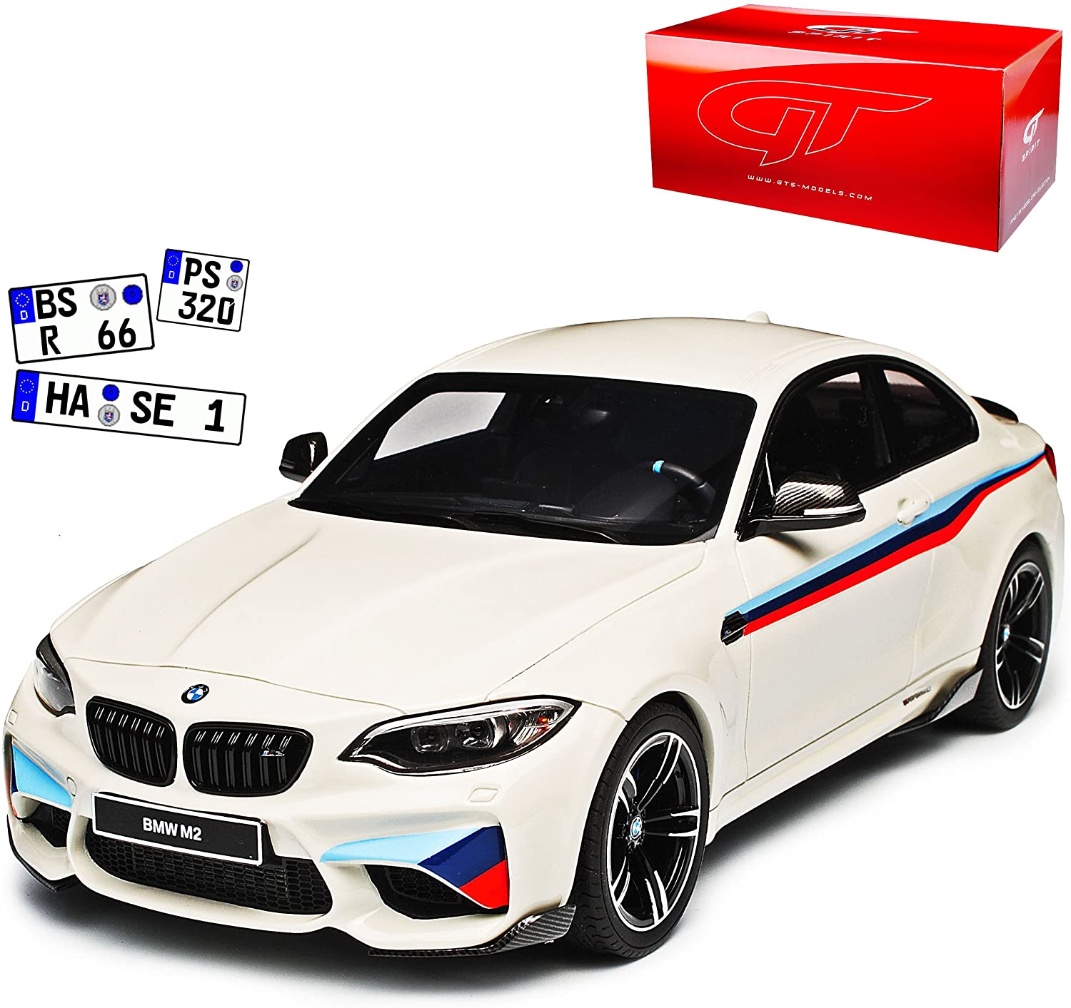 Kyosho B-M-W Unknown B-M-W 2 Series F22 M2 Performance Coupe White From 2013 No 758 1/18